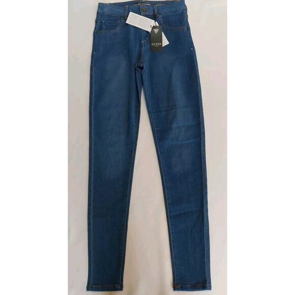 Guess Jeans Youth Girls‎ Size 14 Medium Wash Skinny Fit Denim Jeans stretch - Picture 1 of 5